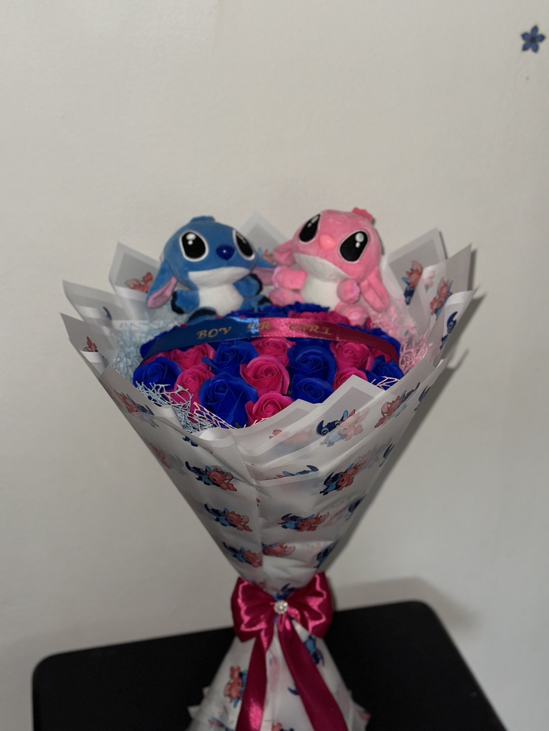 Buchet gender reveal  - accessorii și unelte - accesorii decorative - alte accesorii - Artynos.ro