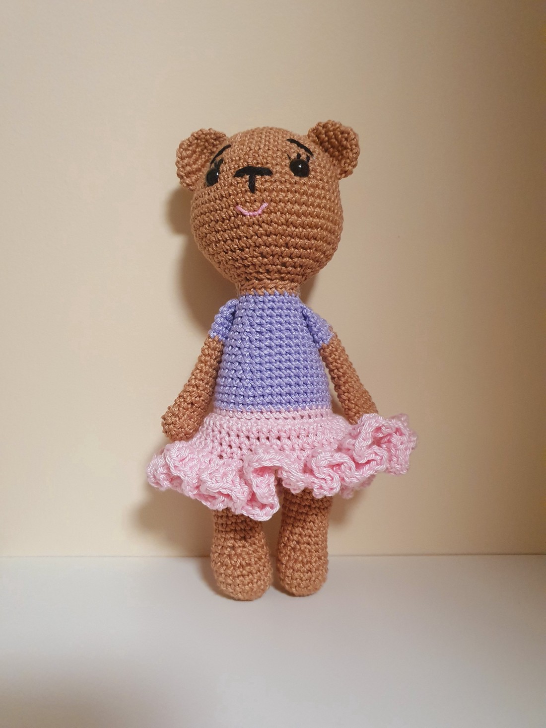 Croșetat ursuleț de pluș fată - jucării și echipamente pentru copii - plușuri - ursuleț de pluș - Artynos.ro