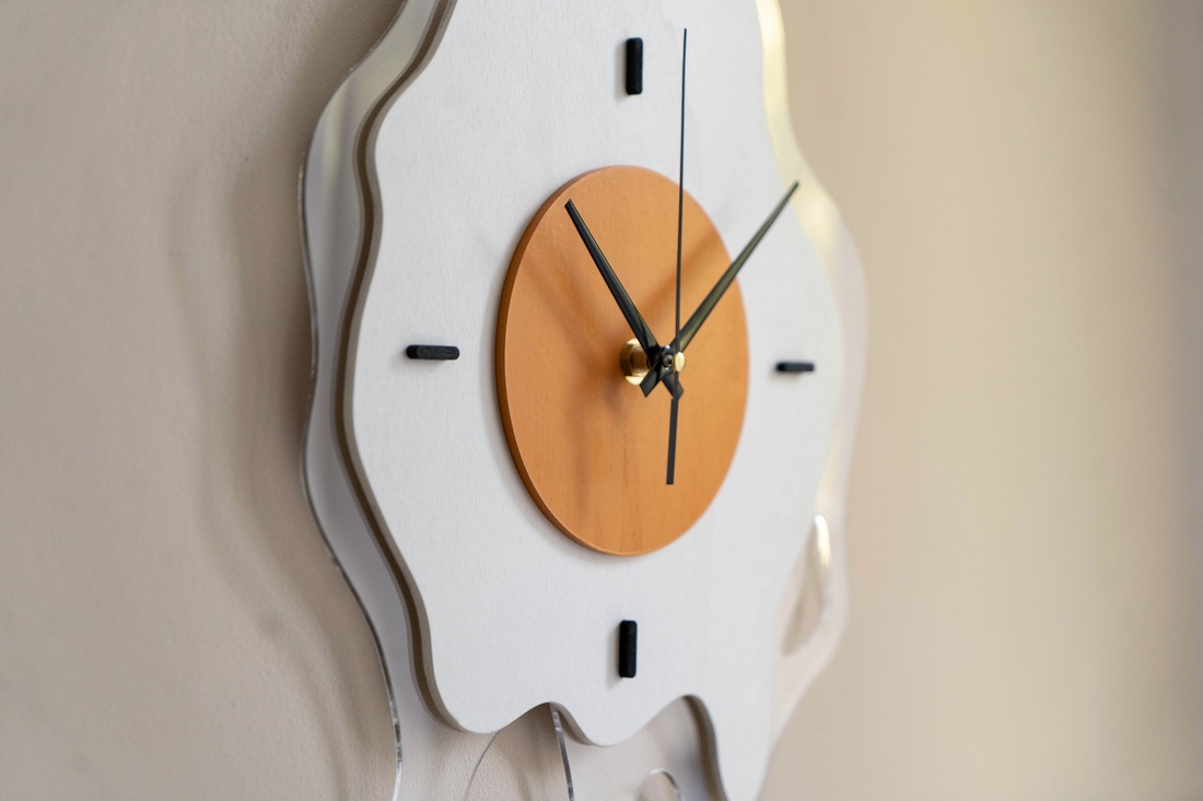 Ceas de perete silențios în formă de ou - casă & stil de viață - decorațiuni de casă - decorațiuni de pereți - ceasuri de perete - Artynos.ro