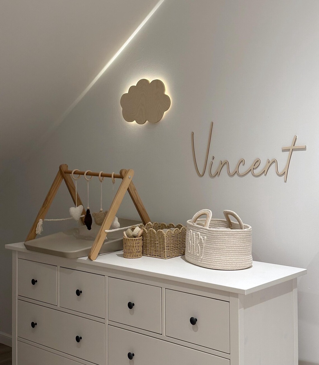 Nume mare personalizat din lemn - casă & stil de viață - echipament pentru camera copiilor - decorațiuni de cameră - Artynos.ro