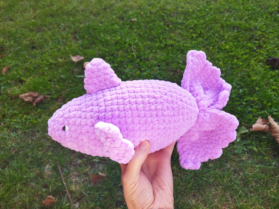 Pește croșetat - jucării și echipamente pentru copii - plușuri - figurine de pluș - Artynos.ro