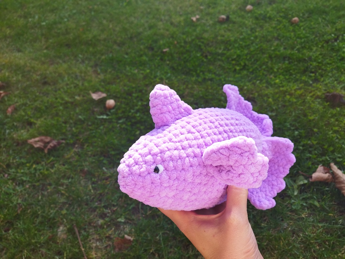 Pește croșetat - jucării și echipamente pentru copii - plușuri - figurine de pluș - Artynos.ro