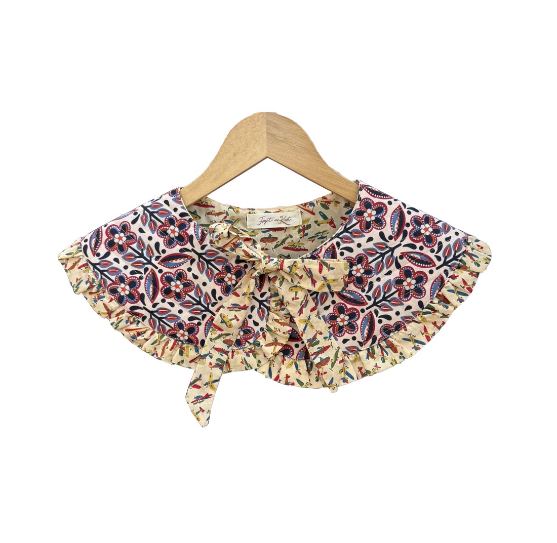 Guler floral matlasat cu imprimeu jucăuș - Guler Damă - îmbrăcăminte și modă - eșarfe, pălării, fularuri - eșarfe - Artynos.ro