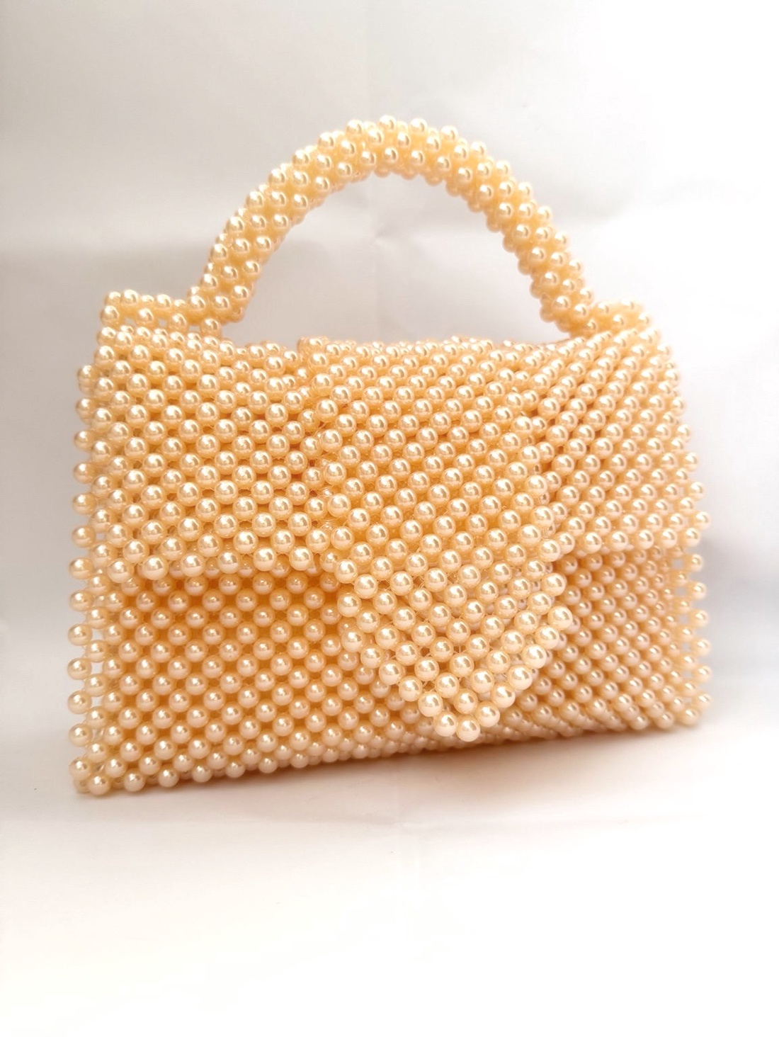 Geanta Margele Nude Rose - genți și portofele - genți de mână și umăr - geantă crossbody - Artynos.ro