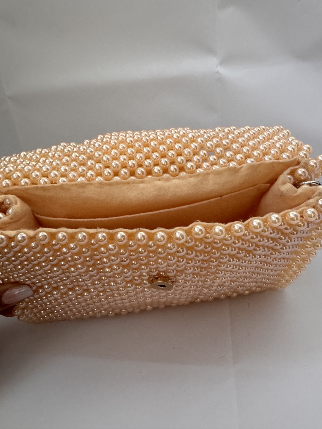 Geanta Margele Nude Rose - genți și portofele - genți de mână și umăr - geantă crossbody - Artynos.ro