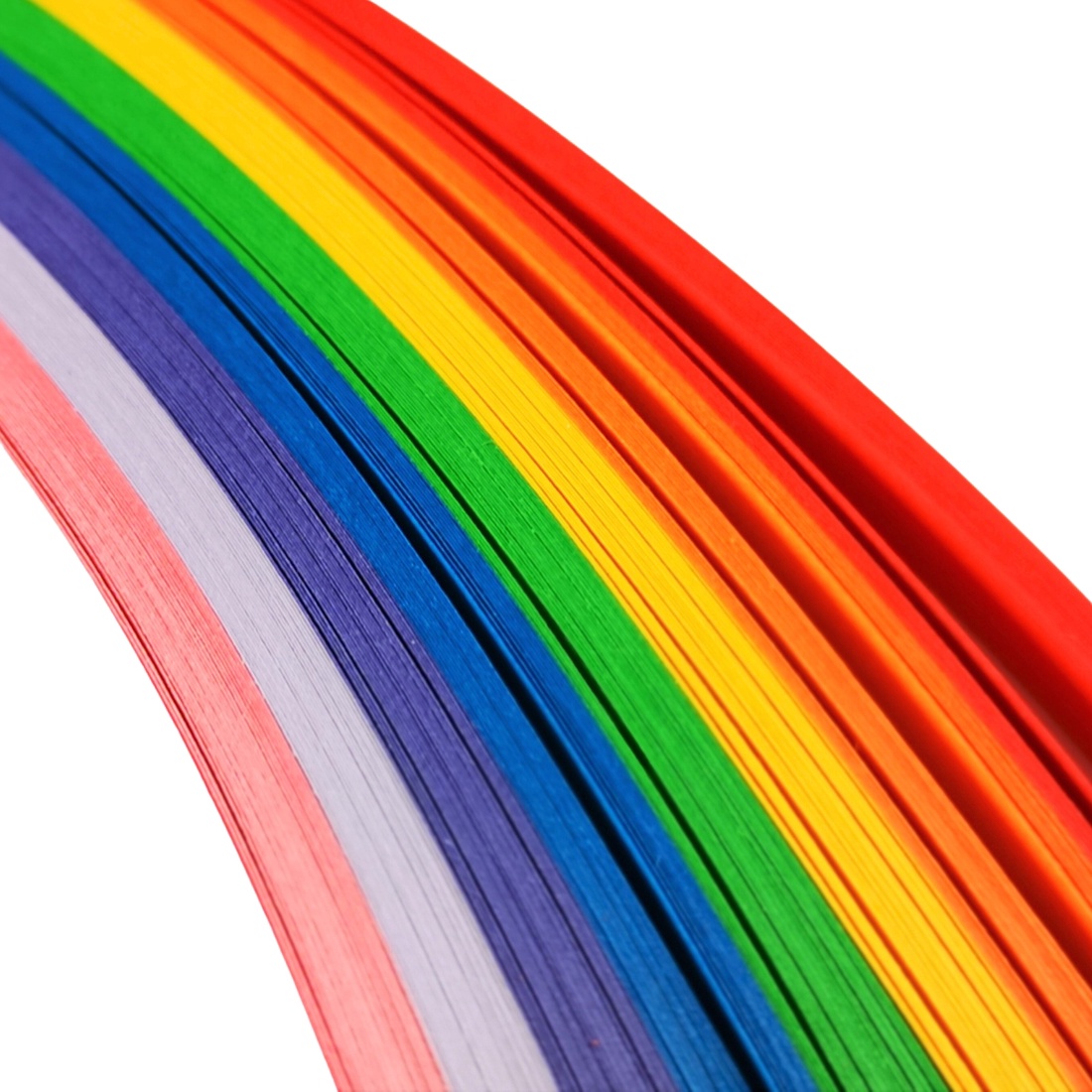 Pachet scoli cu ac inclus - hartie quilling colectie rainbow 8 culori -  latime 1 mm/3 mm/5 mm - pentru 12 elevi - accessorii și unelte - hârtie - alte hârtii - Artynos.ro