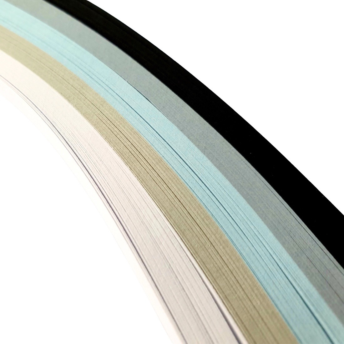 Pachet scoli cu ac inclus - hartie quilling colectie 5 nuante de gri -  latime 1 mm/3 mm/5 mm - pentru 12 elevi - accessorii și unelte - hârtie - alte hârtii - Artynos.ro