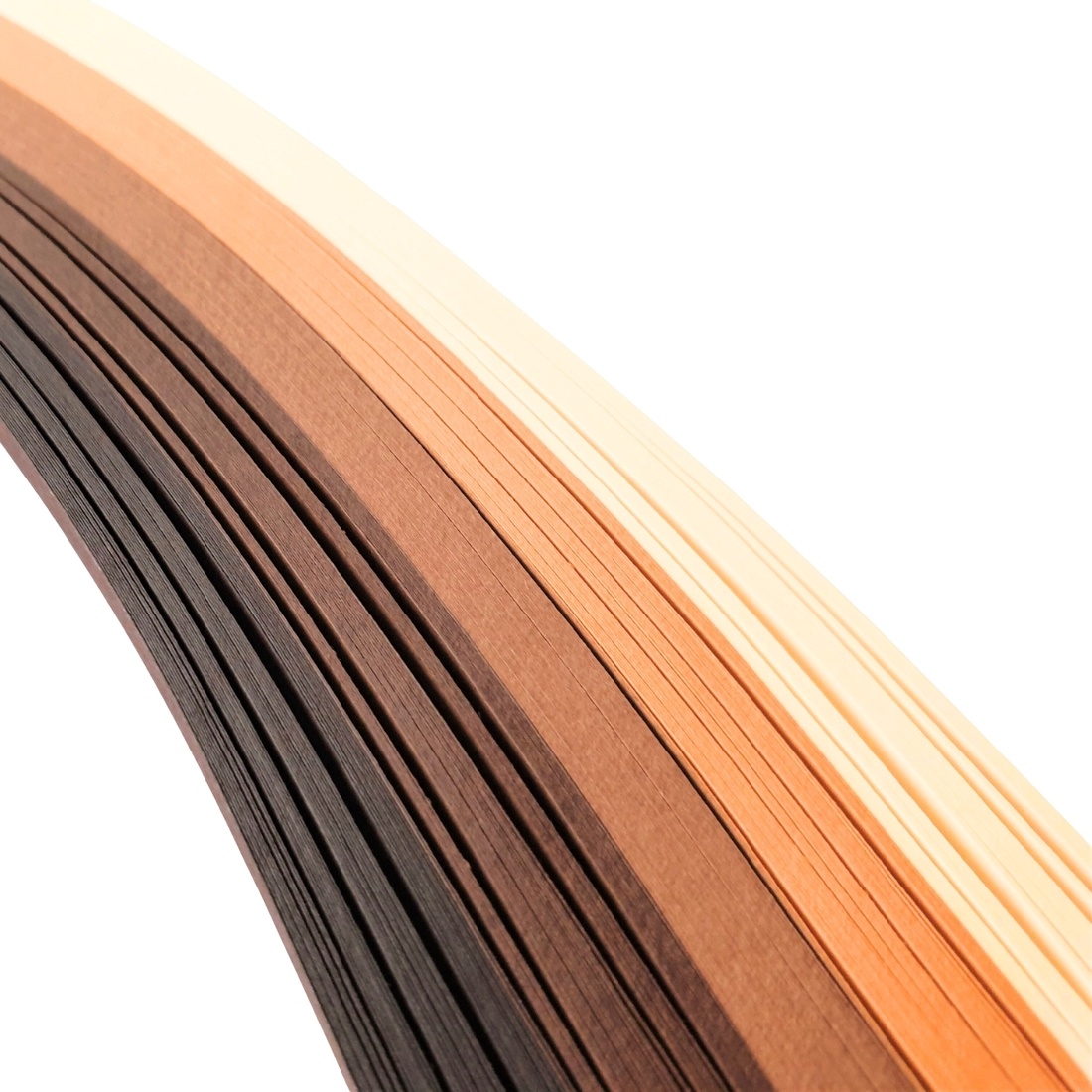 Pachet scoli cu ac inclus - hartie quilling colectie 5 nuante de maro -  latime 1 mm/3 mm/5 mm - pentru 12 elevi - accessorii și unelte - hârtie - alte hârtii - Artynos.ro