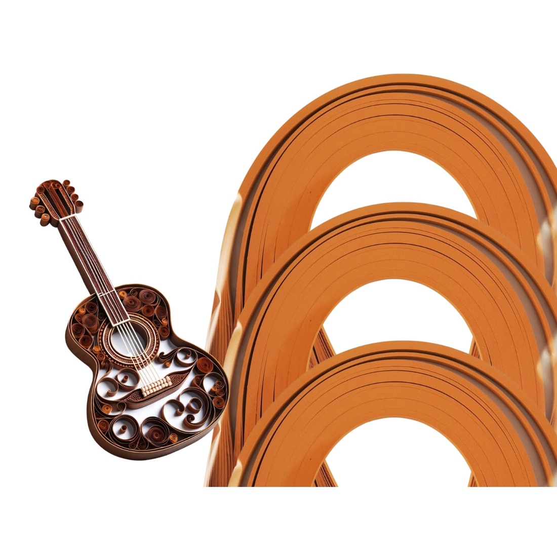 Hazelnut Brown 1 mm/3 mm/5 mm hartie quilling/carton quilling, pentru bijuterii, tablouri, decoratiuni Craciun, C92/C97 - accessorii și unelte - hârtie - alte hârtii - Artynos.ro