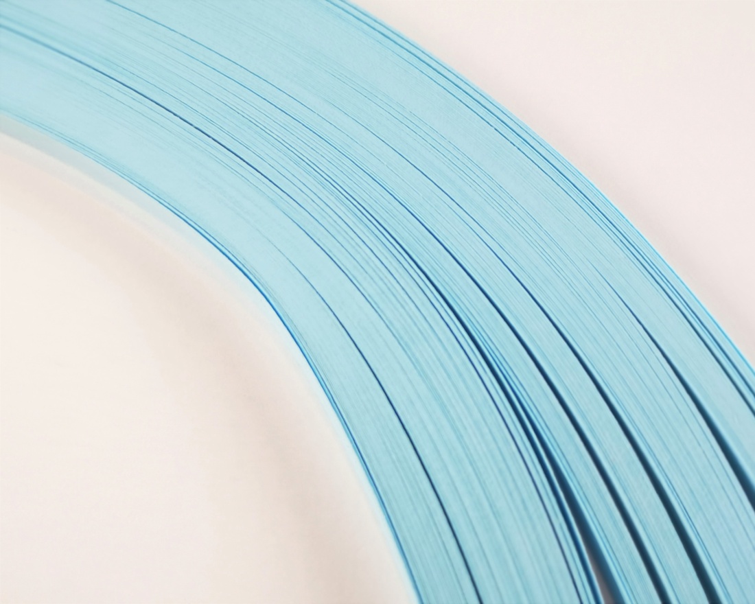 Hartie/carton quilling - Albastru deschis 1 mm/3 mm/5 mm, pentru bijuterii, tablouri, decoratiuni, X22/X68 - accessorii și unelte - hârtie - alte hârtii - Artynos.ro