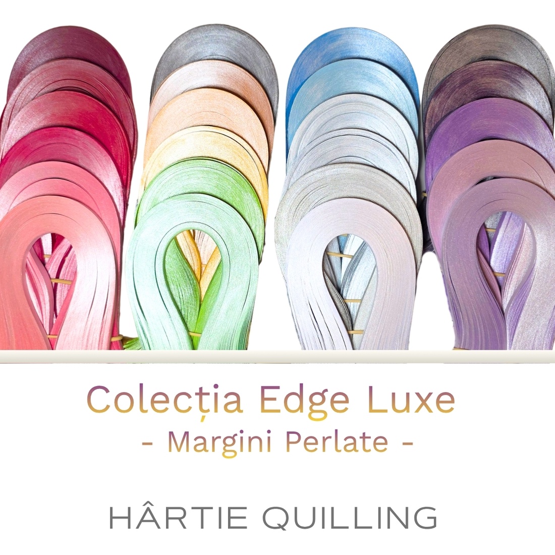 Hartie quilling premium perlata - alege culoarea - accessorii și unelte - hârtie - scrapbook - Artynos.ro