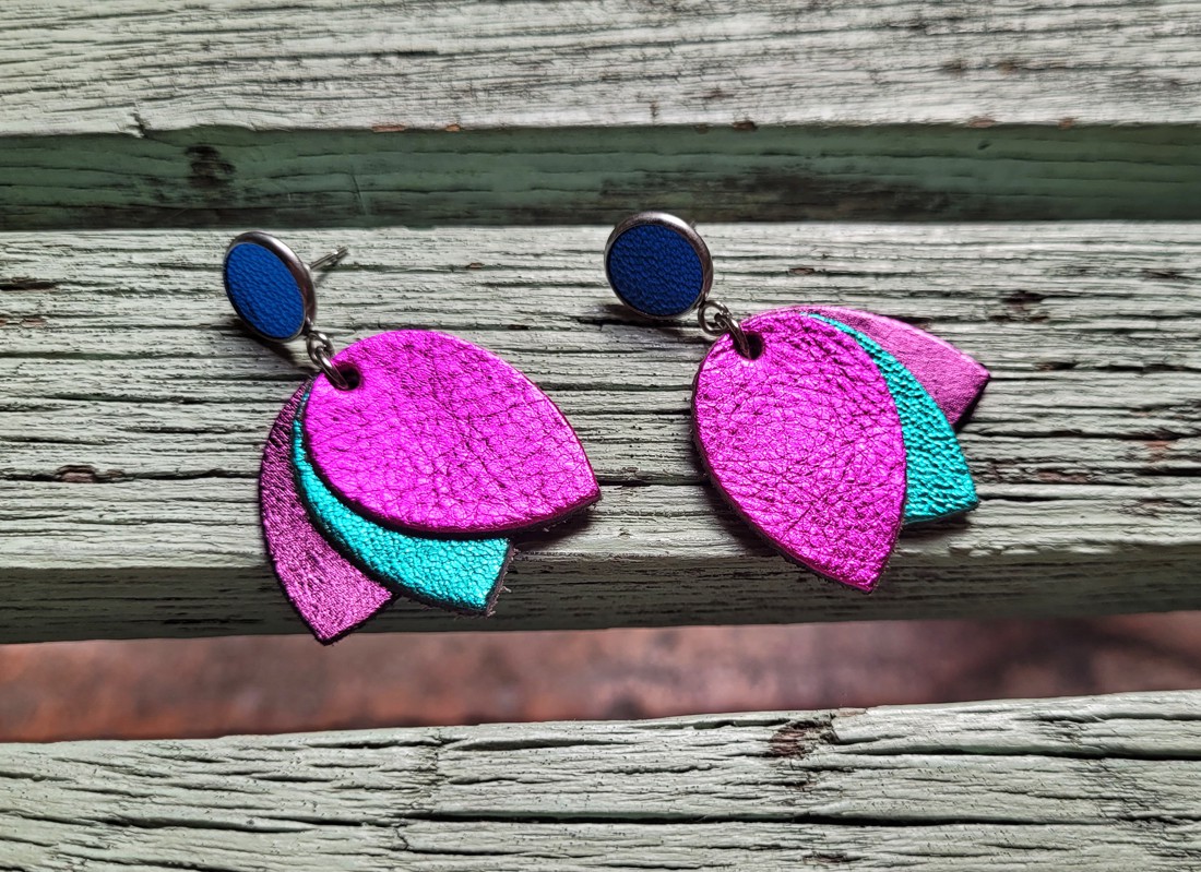 Vibrant leaves 1 - cercei cu accesorii din oțel inoxidabil - - Artynos.ro Vibrant leaves 1 - cercei cu accesorii din oțel inoxidabil - - Artynos.ro