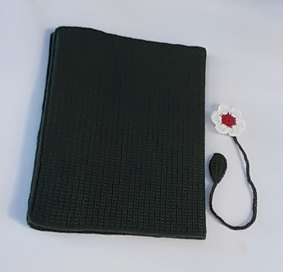 Croșetat și broderie carte capac set 100% microfibră acrilic fire carte capac + marcaj croșetat floare. -  - Artynos.ro