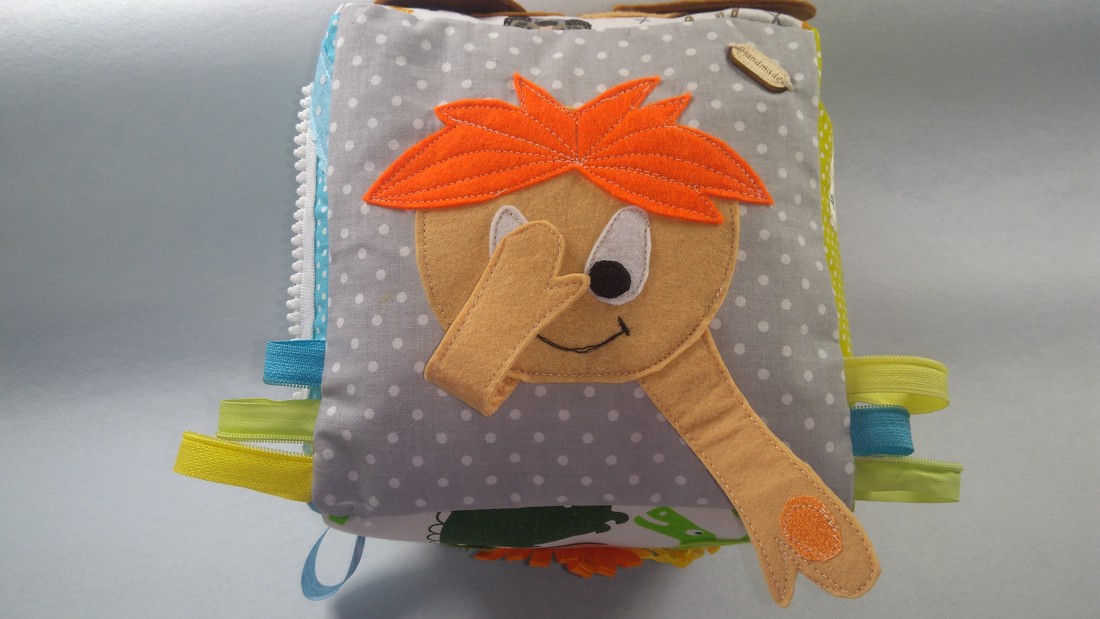 Cub pentru copii, jucărie moale, jucărie Montessori, jucărie pentru călătorii - jucării și echipamente pentru copii - jucării bebeluși - cub pentru copii - Artynos.ro