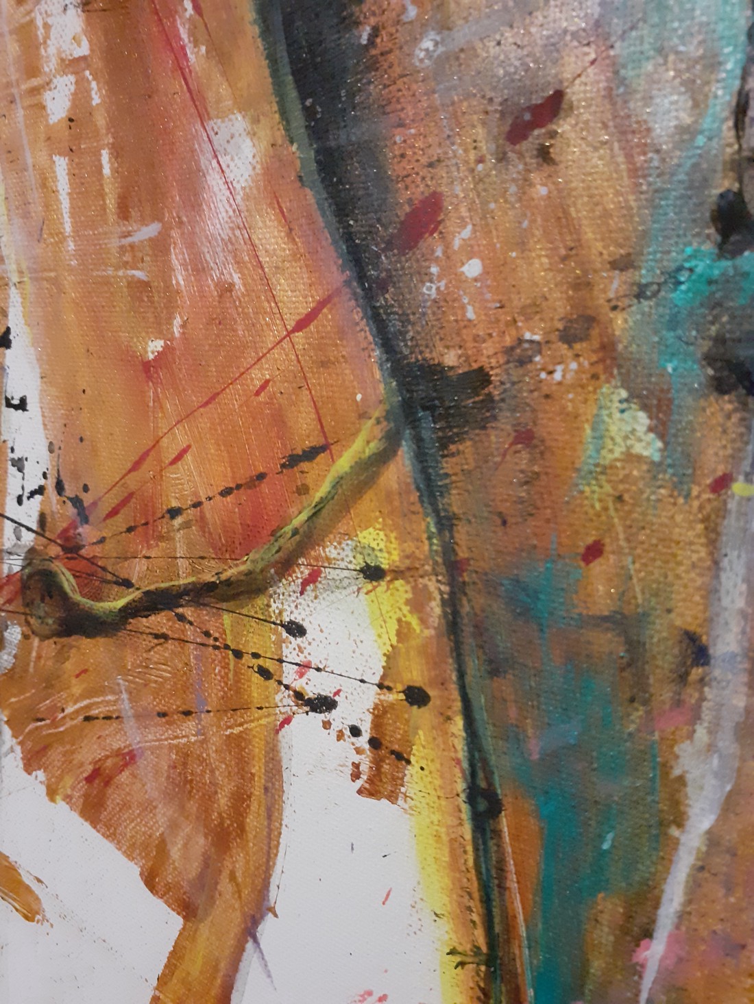 Pădurea din visul meu - pictură abstractă pe pânză, de Zsolt Böszörményi Kovács -  - Artynos.ro