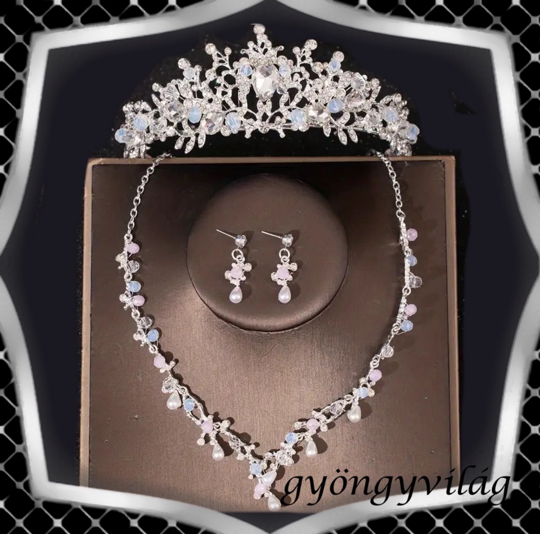 Seturi de bijuterii: set de bijuterii pentru nuntă, mireasă, casual + diademă ES-SZT26-1e - accesorii nuntă - bijuterii mireasă - set bijuterii de mireasă - Artynos.ro Seturi de bijuterii: set de bijuterii pentru nuntă, mireasă, casual + diademă ES-SZT26-1e - accesorii nuntă - bijuterii mireasă - set bijuterii de mireasă - Artynos.ro