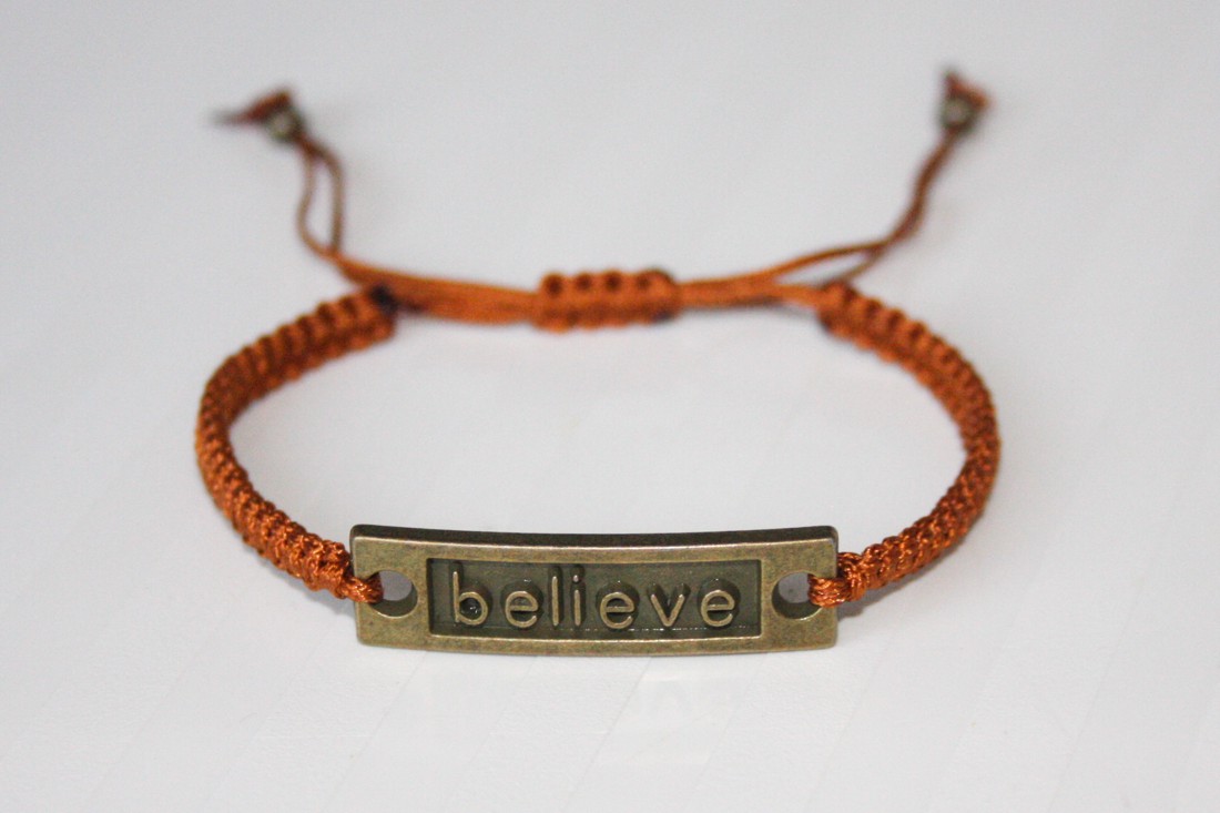 Brățară împletită - Believe brown -  - Artynos.ro