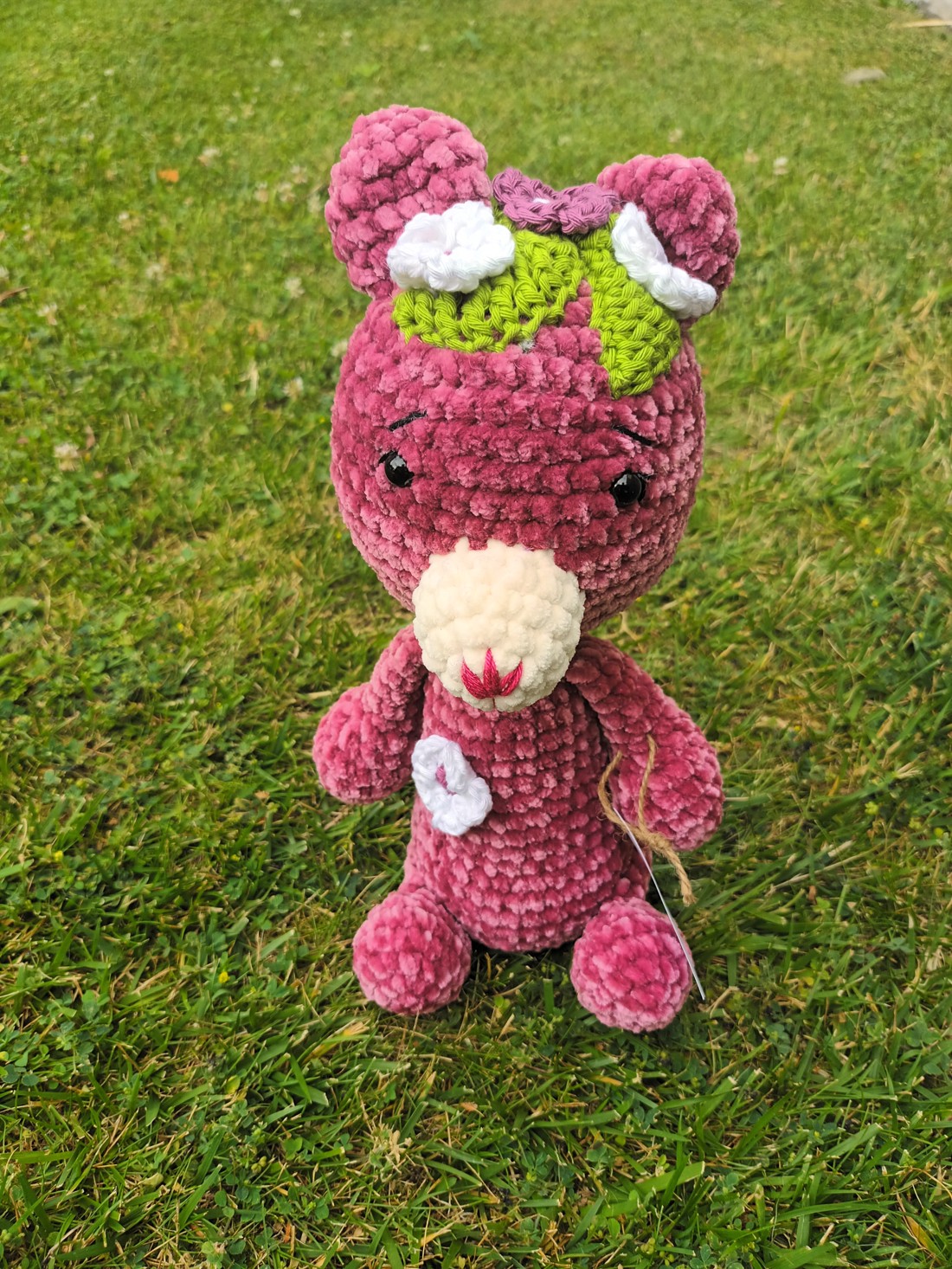 Raspberry, urs amigurumi -  - Artynos.ro