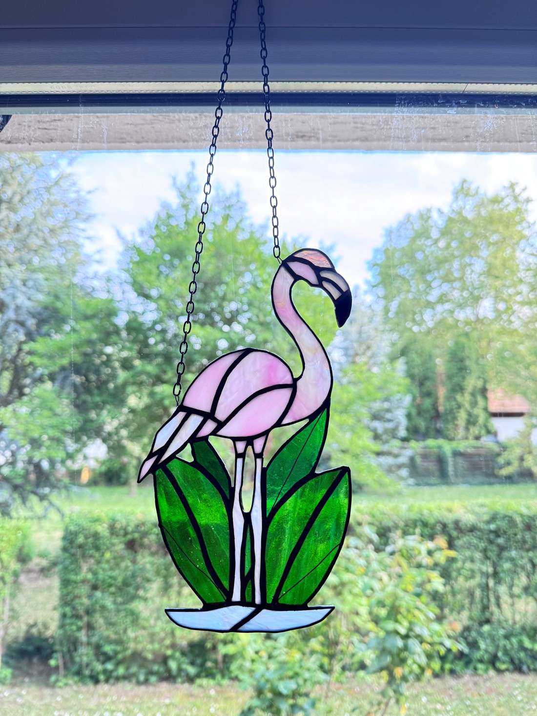Flamingo din sticlă Tiffany -  - Artynos.ro