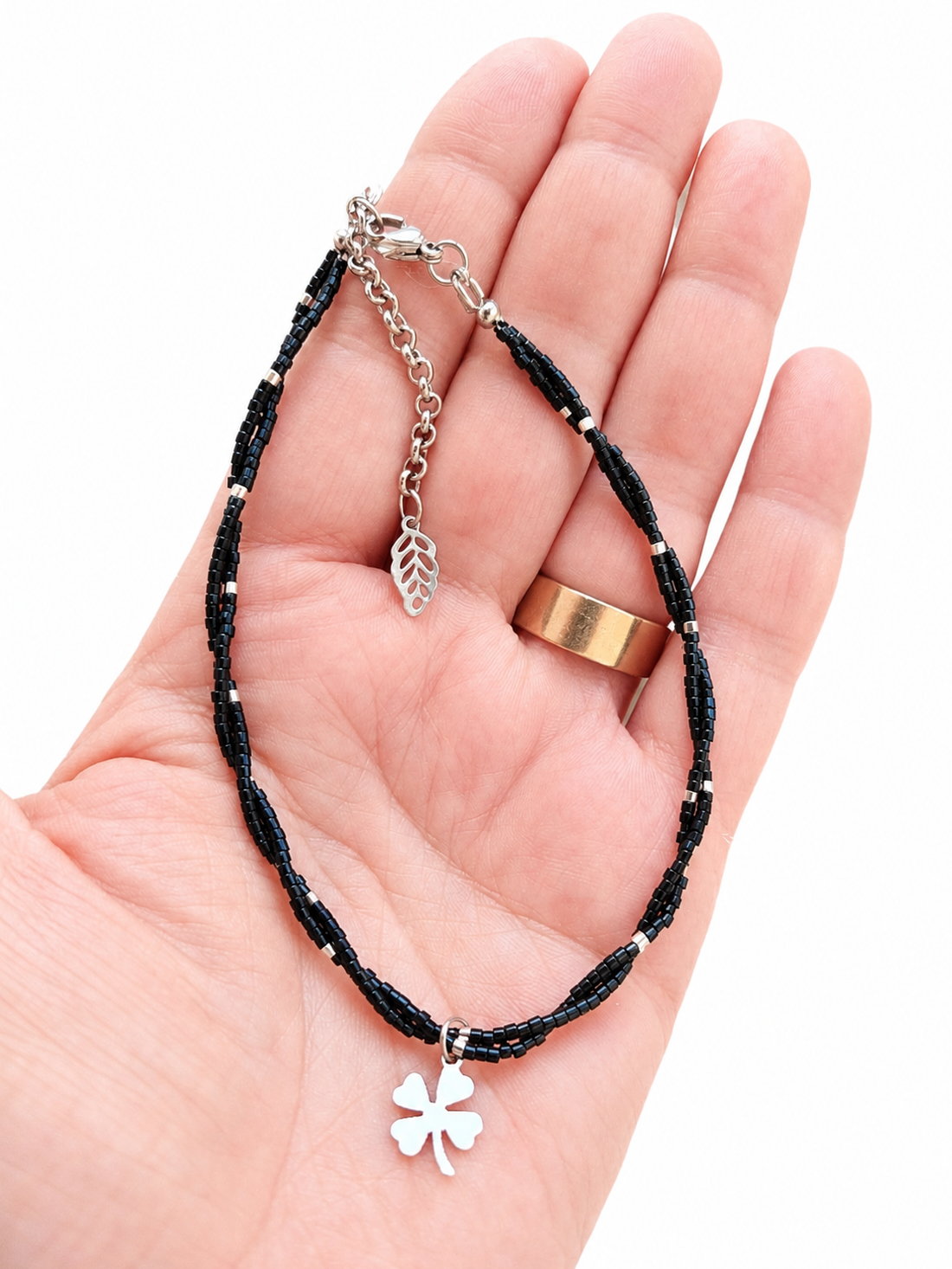 Bratara de picior boho, reglabila, bijuterie de vara, bratara minimalista glezna - bijuterii - bijuterii și brățări de picioare - Artynos.ro
