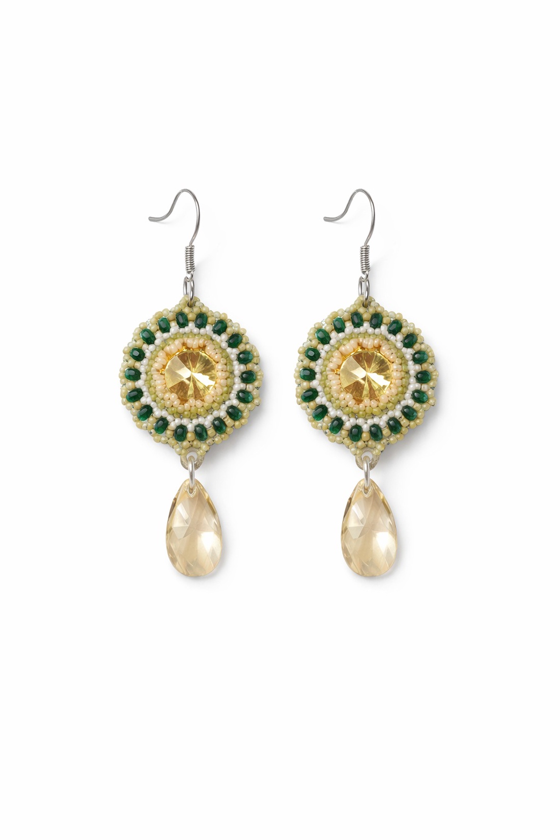 Cercei eleganti cu cristale Swarovski - bijuterii - cercei - cercei din mărgele - Artynos.ro