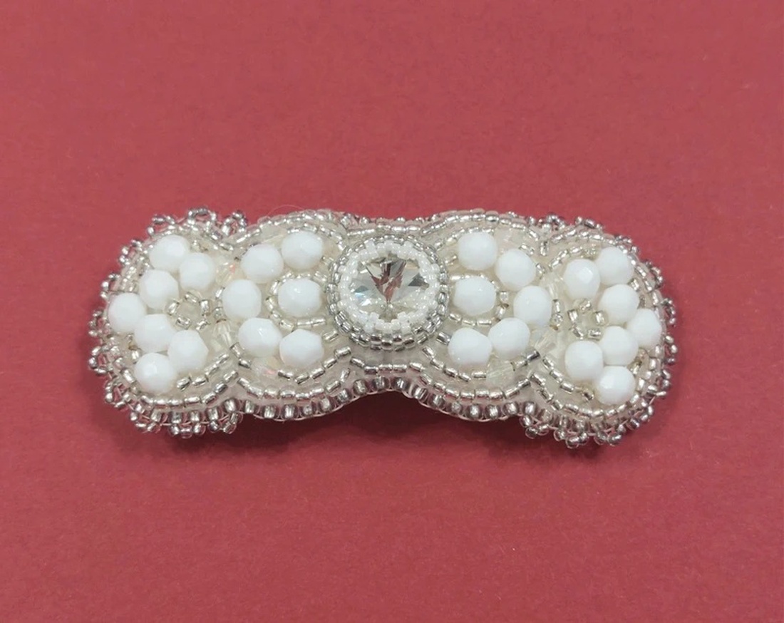 Clama de par pentru mirese - accesorii nuntă - ornamente de păr de nuntă - ornamente de păr mireasă - Artynos.ro