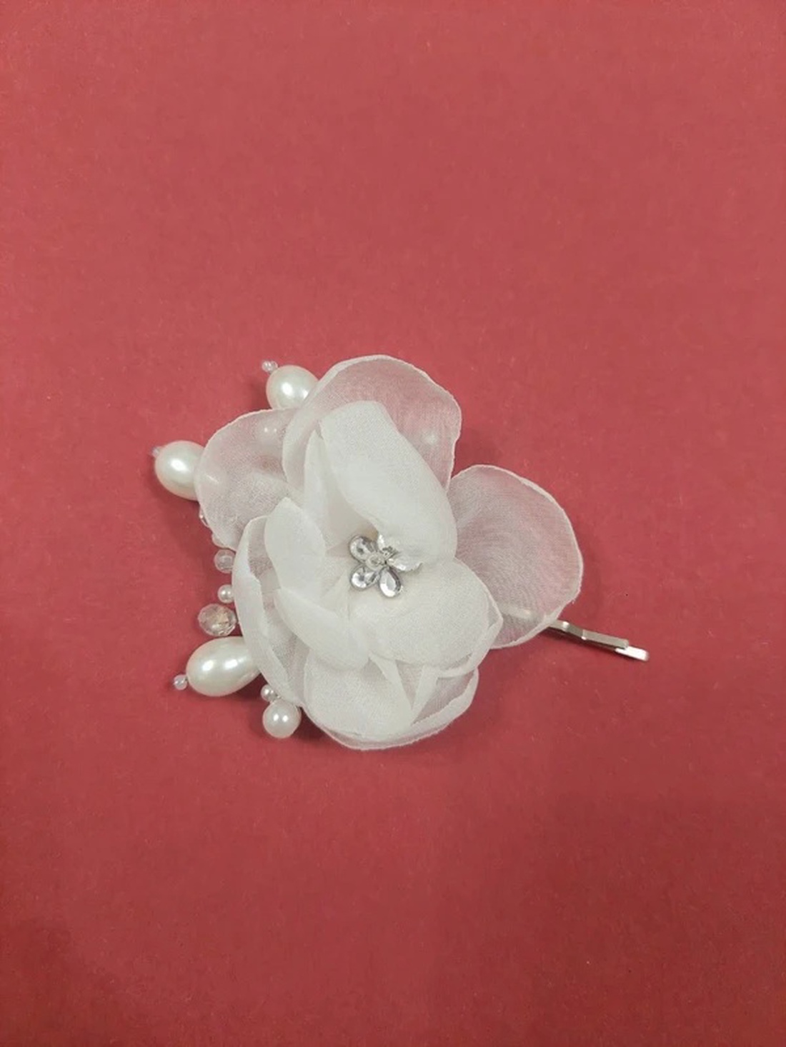 Agrafa par pentru mireasa - accesorii nuntă - ornamente de păr de nuntă - ornamente de păr mireasă - Artynos.ro