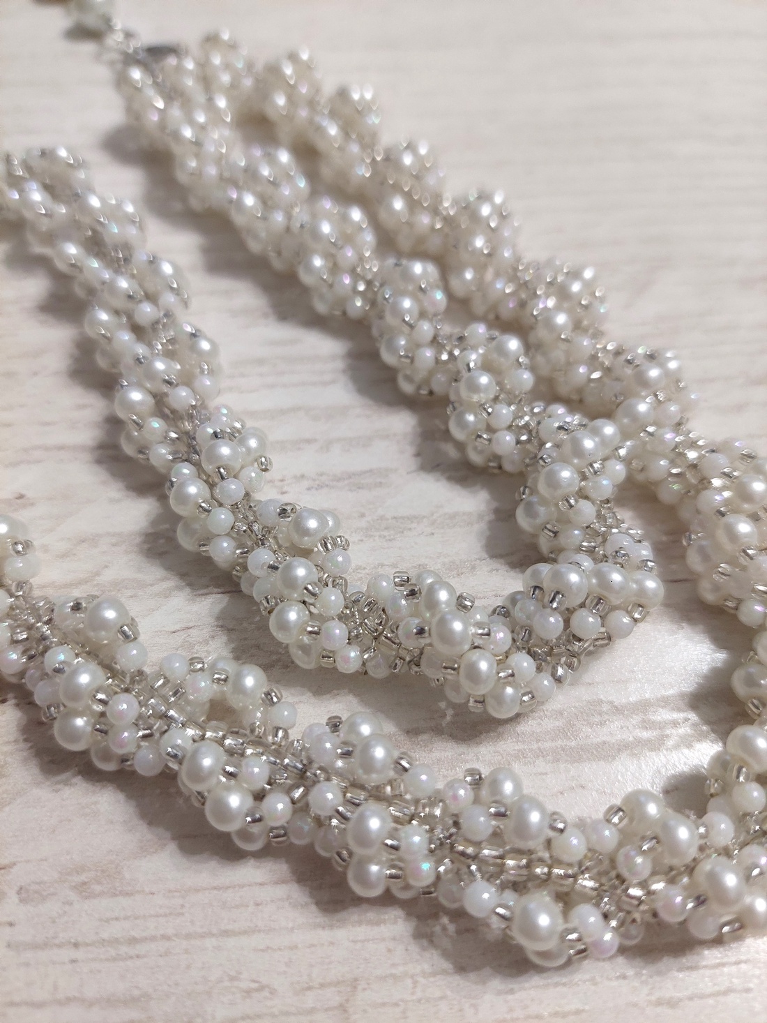 Colier cu perle pentru mireasa - Pearl Blossom - accesorii nuntă - bijuterii mireasă - colier mireasă - Artynos.ro