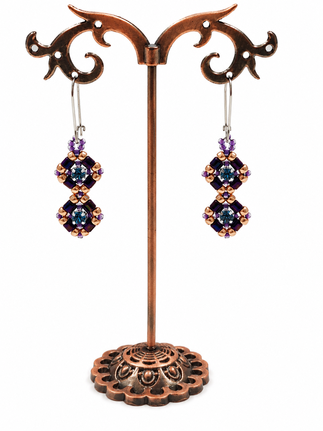 Set handmade Brățară și cercei cu cristale Swarovski - bijuterii - seturi de bijuterii - Artynos.ro