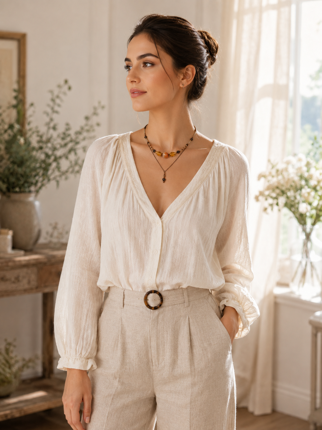 Colier handmade cu agată fațetată și cristale în nuanțe de miere - bijuterii - coliere - coliere din mărgele - Artynos.ro