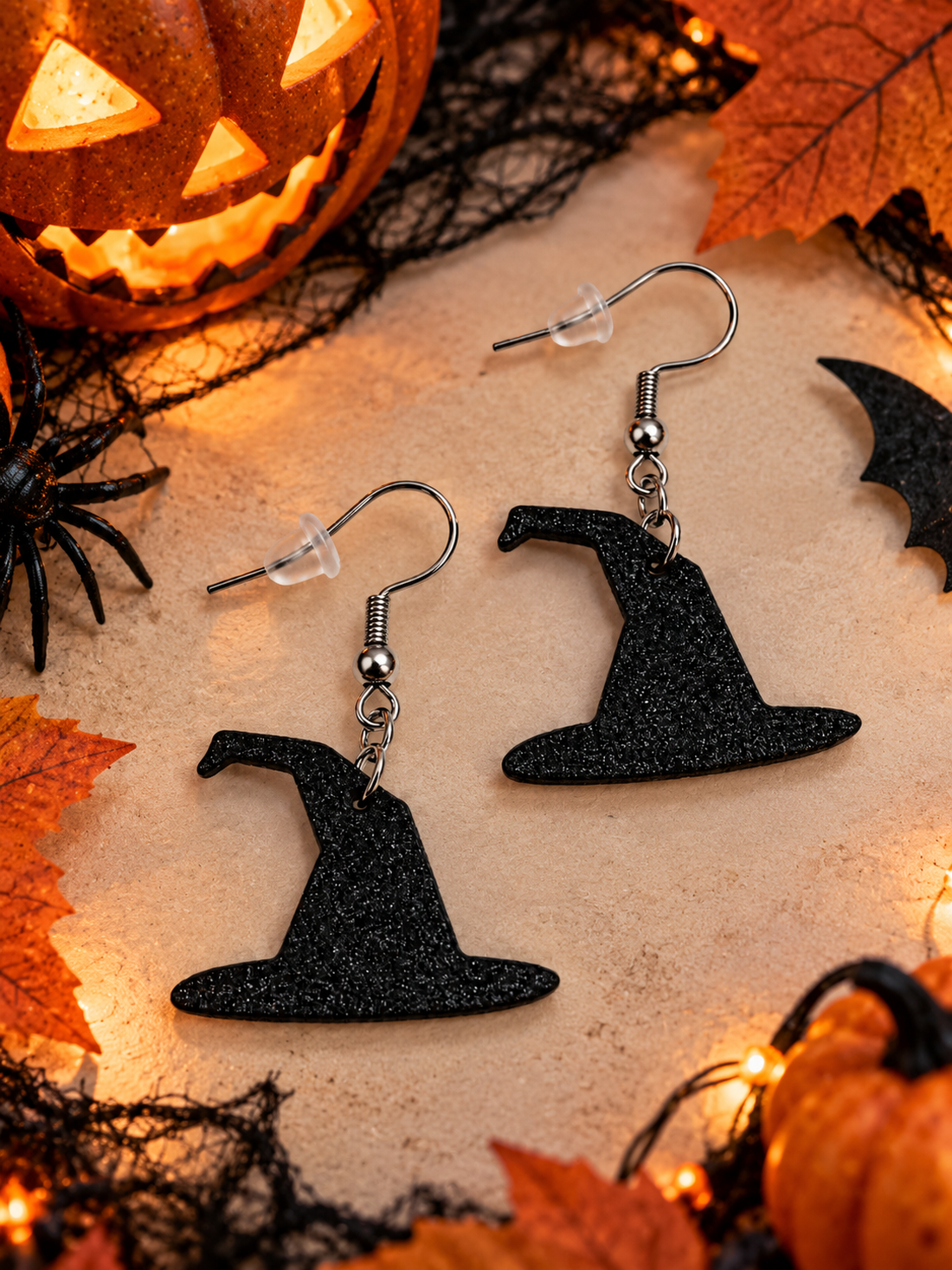 Cercei Pălăria Vrăjitoarei � ediție Halloween - casă & stil de viață - decorațiuni de casă - halloween - tot ce ai nevoie de o petrecere! - bijuterii de halloween - Artynos.ro