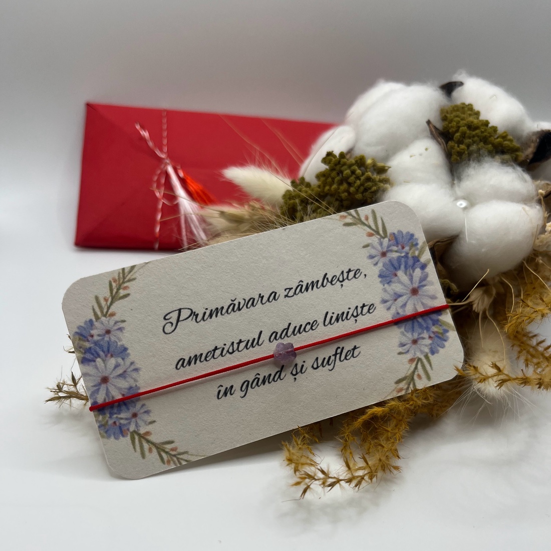 Bratara Martisor Ametist - bijuterii - mărțișor - Artynos.ro