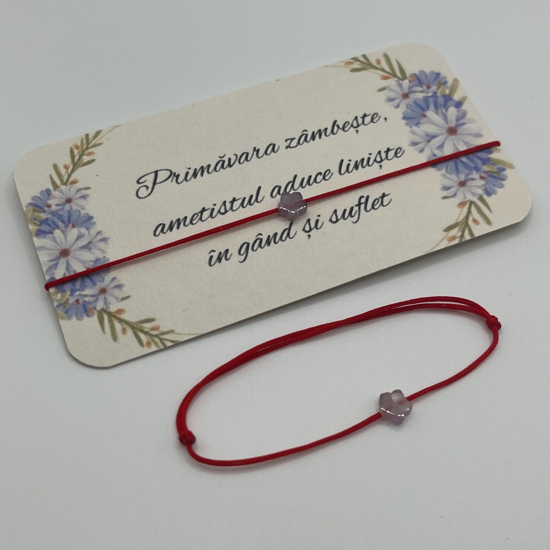 Bratara Martisor Ametist - bijuterii - mărțișor - Artynos.ro