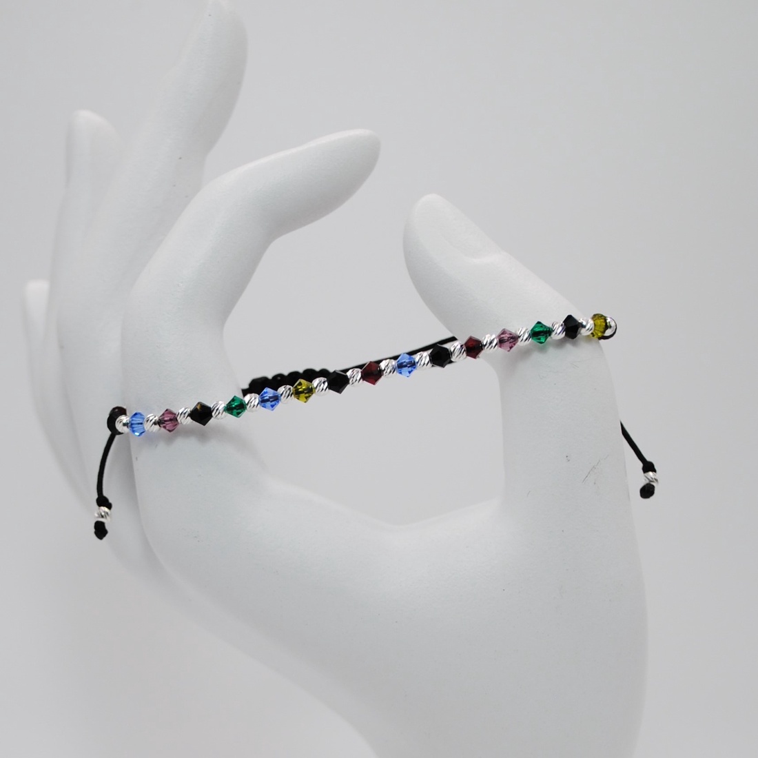 Bratara Gabrieli Multicolora Argint - Vibe - bijuterii - brățări - brățări din argint - Artynos.ro