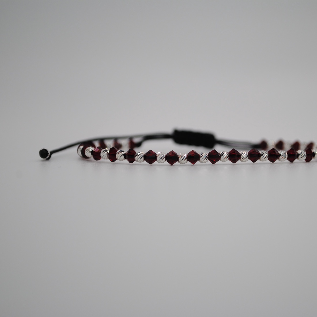 Bratara Gabrieli Red-Argint - bijuterii - brățări - brățări din argint - Artynos.ro