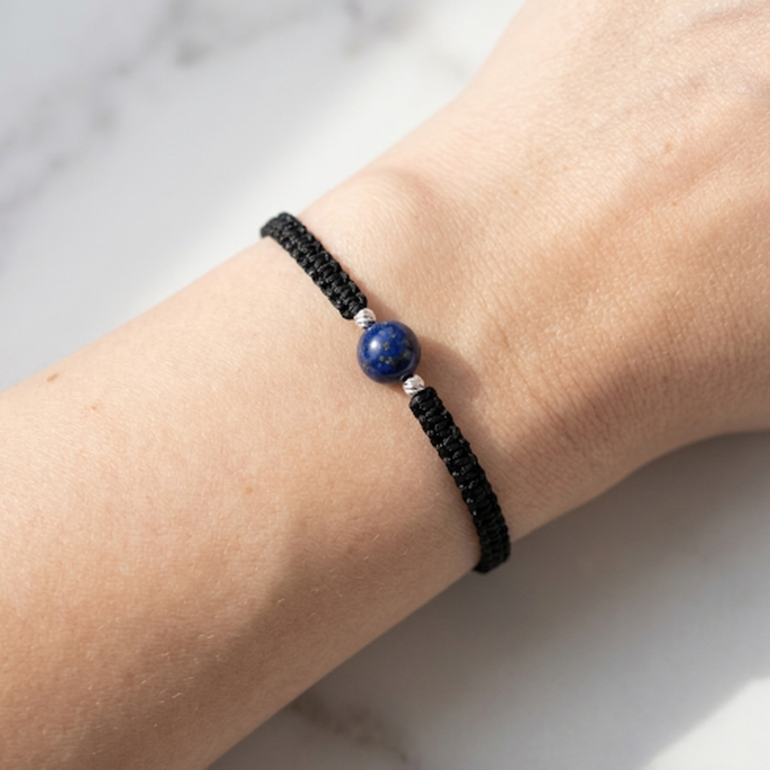 Brățară GABRIELI Lapis Lazuli Natural � Zodia Săgetător - bijuterii - brățări - brățări din pietre semiprețioase - Artynos.ro