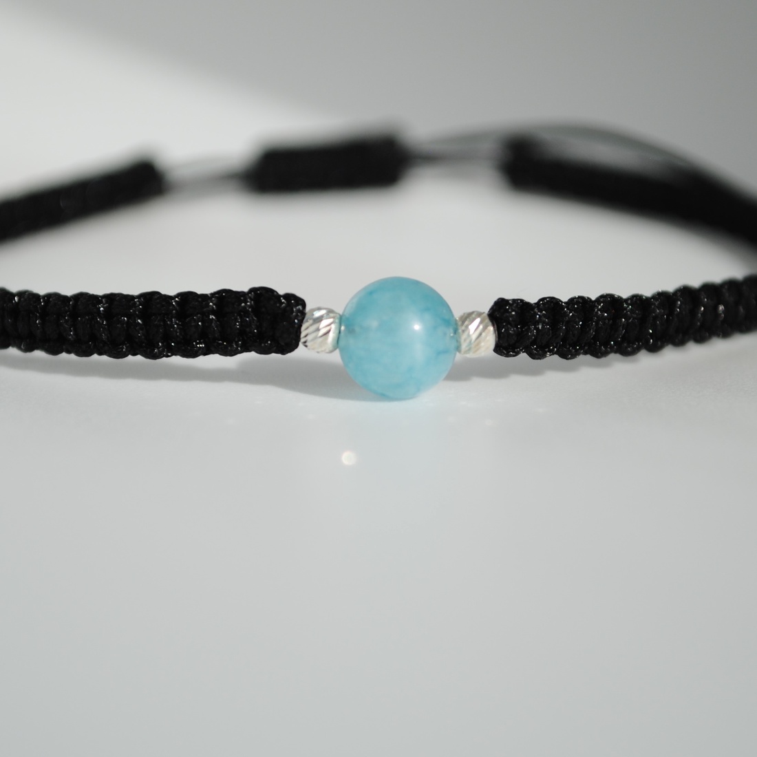 Brățară Aquamarine Natural � Zodia Gemeni � Calm, Claritate și Comunicare - bijuterii - brățări - brățări din pietre semiprețioase - Artynos.ro