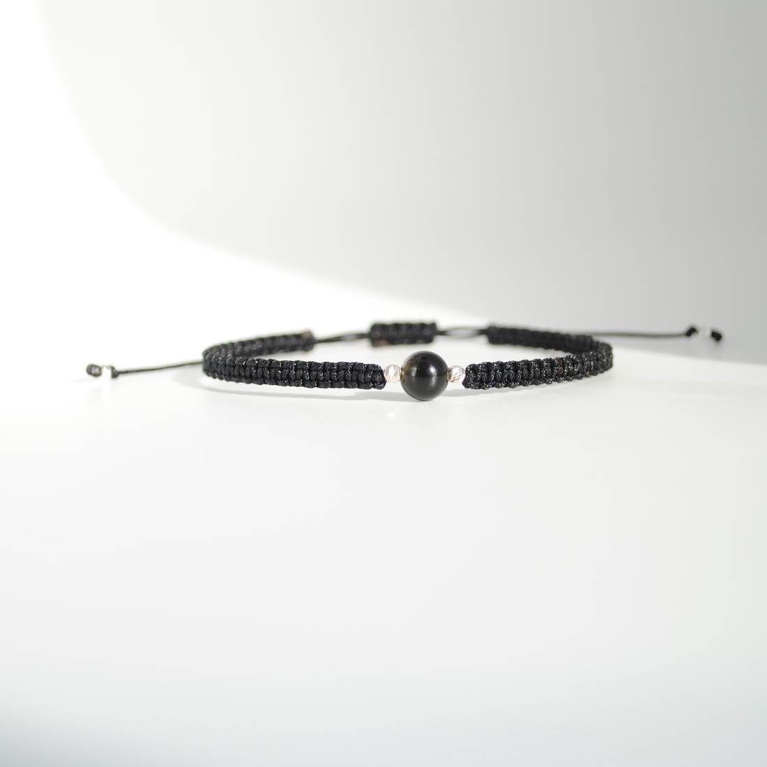 Brățară Obsidian Auriu Natural 6 mm � Zodia Capricorn Protecție, Claritate, Handmade, Argint 925 - bijuterii - brățări - brățări din pietre semiprețioase - Artynos.ro