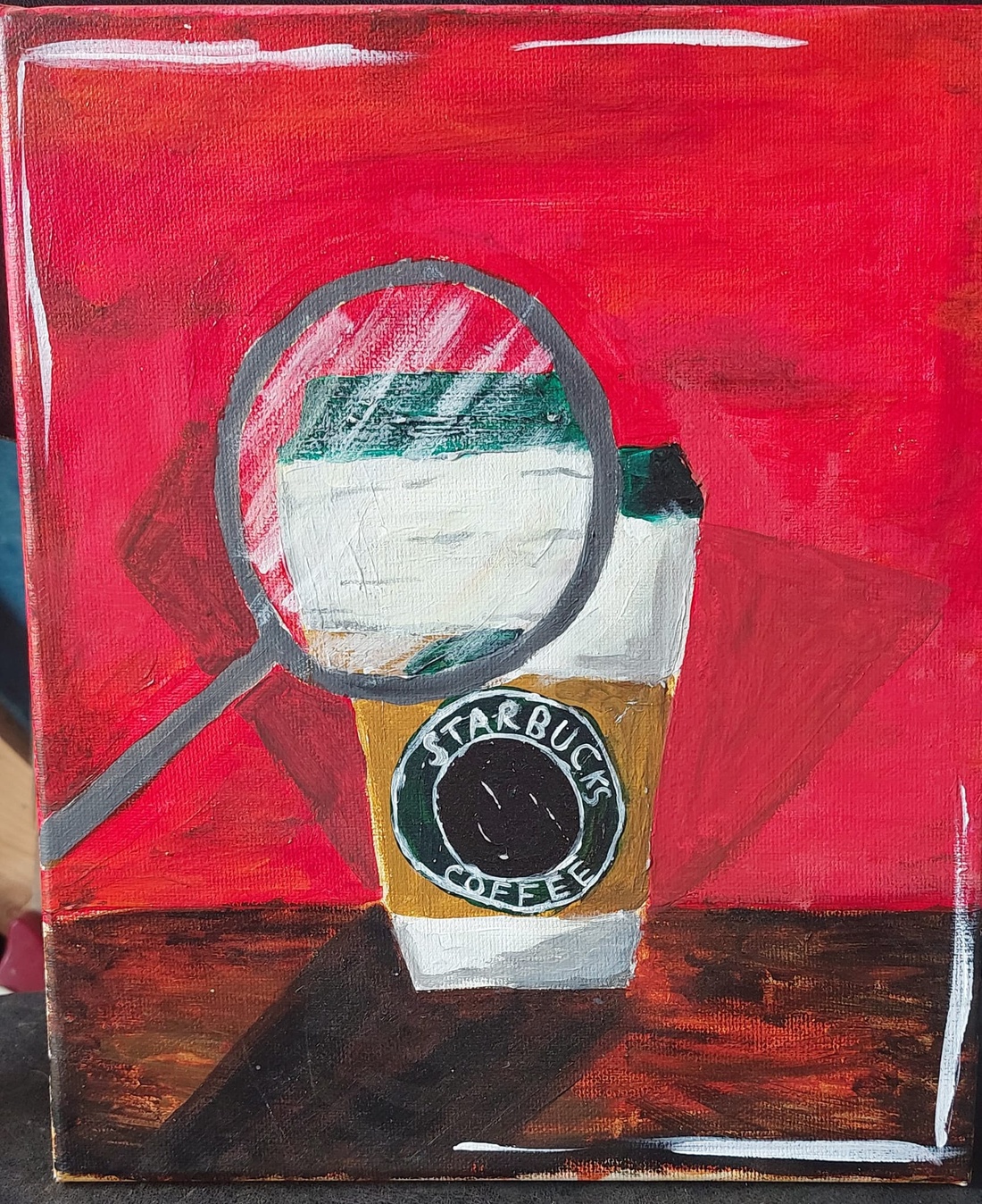 Pahar de Starbucks - arte vizuale și accesorii - picturi - pictură acrilică - Artynos.ro Pahar de Starbucks - arte vizuale și accesorii - picturi - pictură acrilică - Artynos.ro