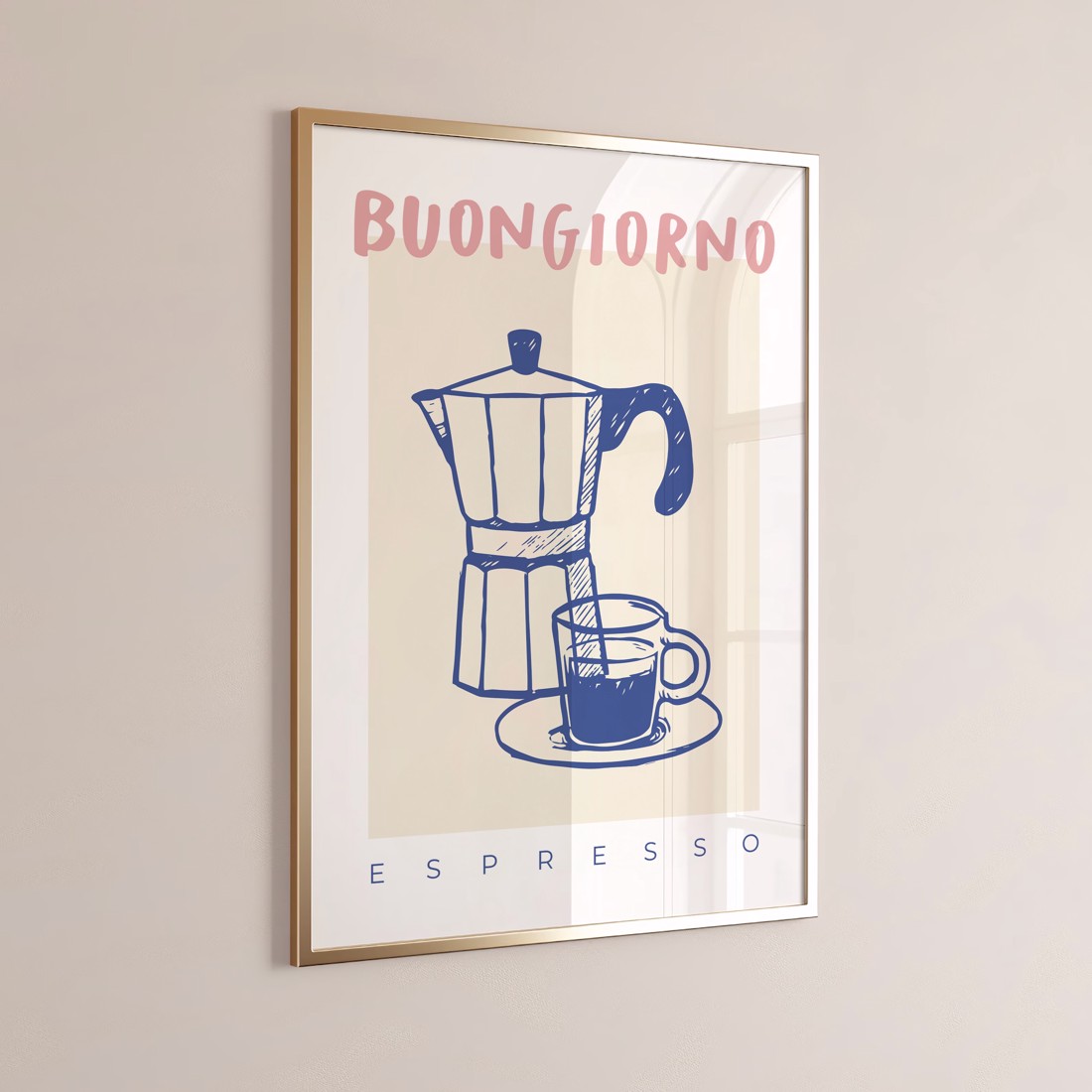 Moka Pot espresso poster, filtru de cafea bucătărie decor de perete -  - Artynos.ro