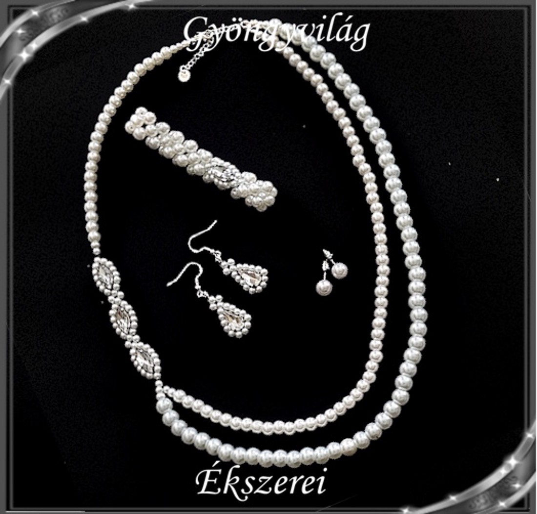 Nunta, mireasa, set de bijuterii casual, SSZE925-TEK02-1-2 WHITE - - Artynos.ro Nunta, mireasa, set de bijuterii casual, SSZE925-TEK02-1-2 WHITE - - Artynos.ro