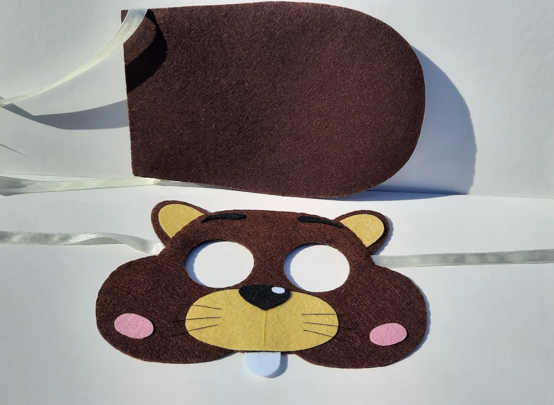 Castor cu coadă de lopată costum de carnaval pentru copii -  - Artynos.ro