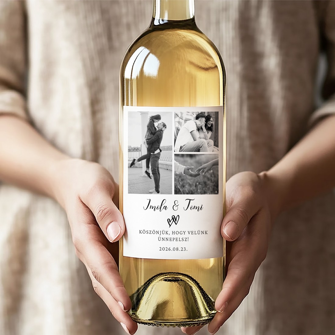 Etichetă fotografică pentru sticlă de coniac, etichetă pentru sticlă de vin, autocolant de mulțumire pentru nuntă, cadou aniversar - - Artynos.ro Etichetă fotografică pentru sticlă de coniac, etichetă pentru sticlă de vin, autocolant de mulțumire pentru nuntă, cadou aniversar - - Artynos.ro