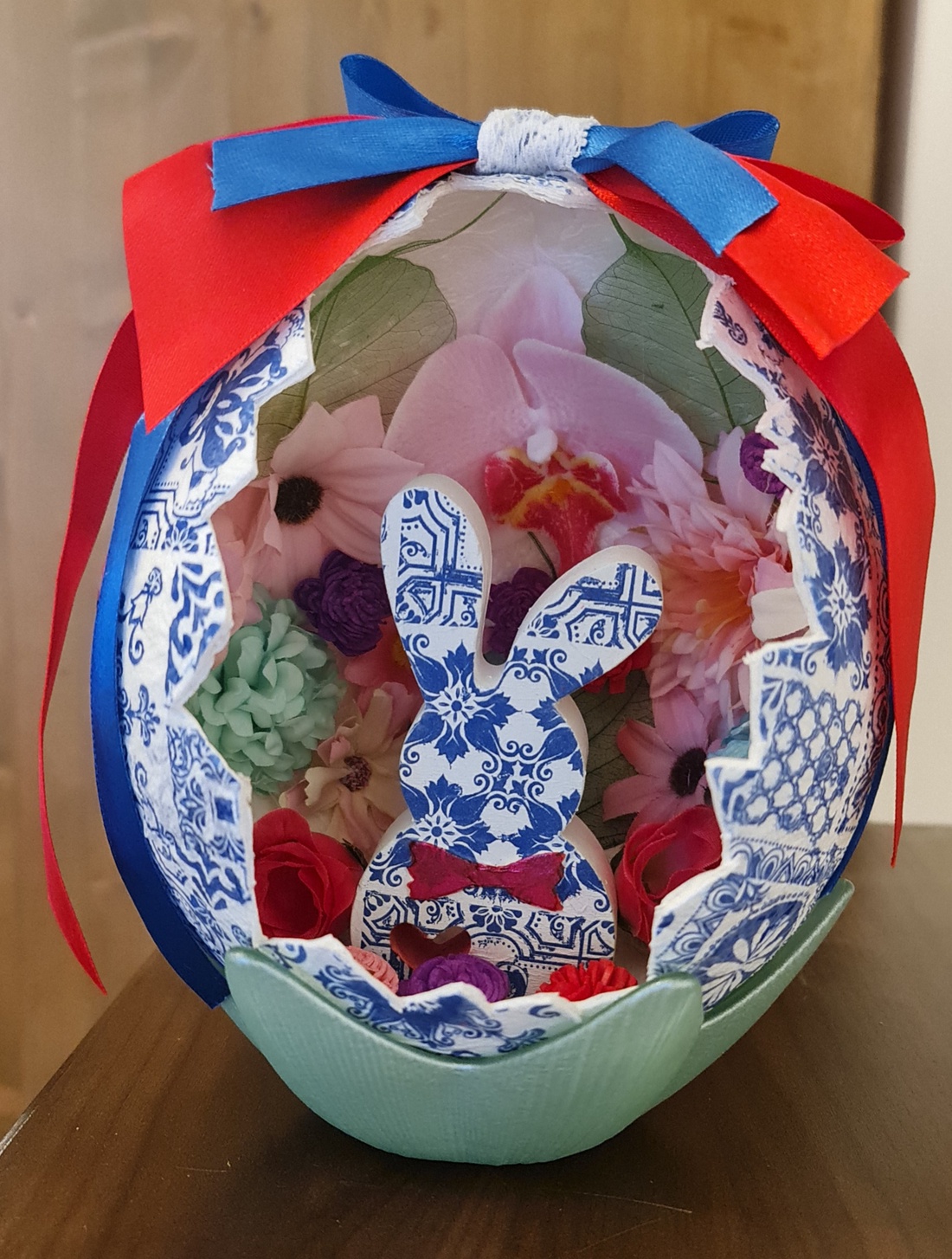 Ou decorativ de Paște  - decor de sărbători - decorațiuni de paște - decor masă de paște - Artynos.ro