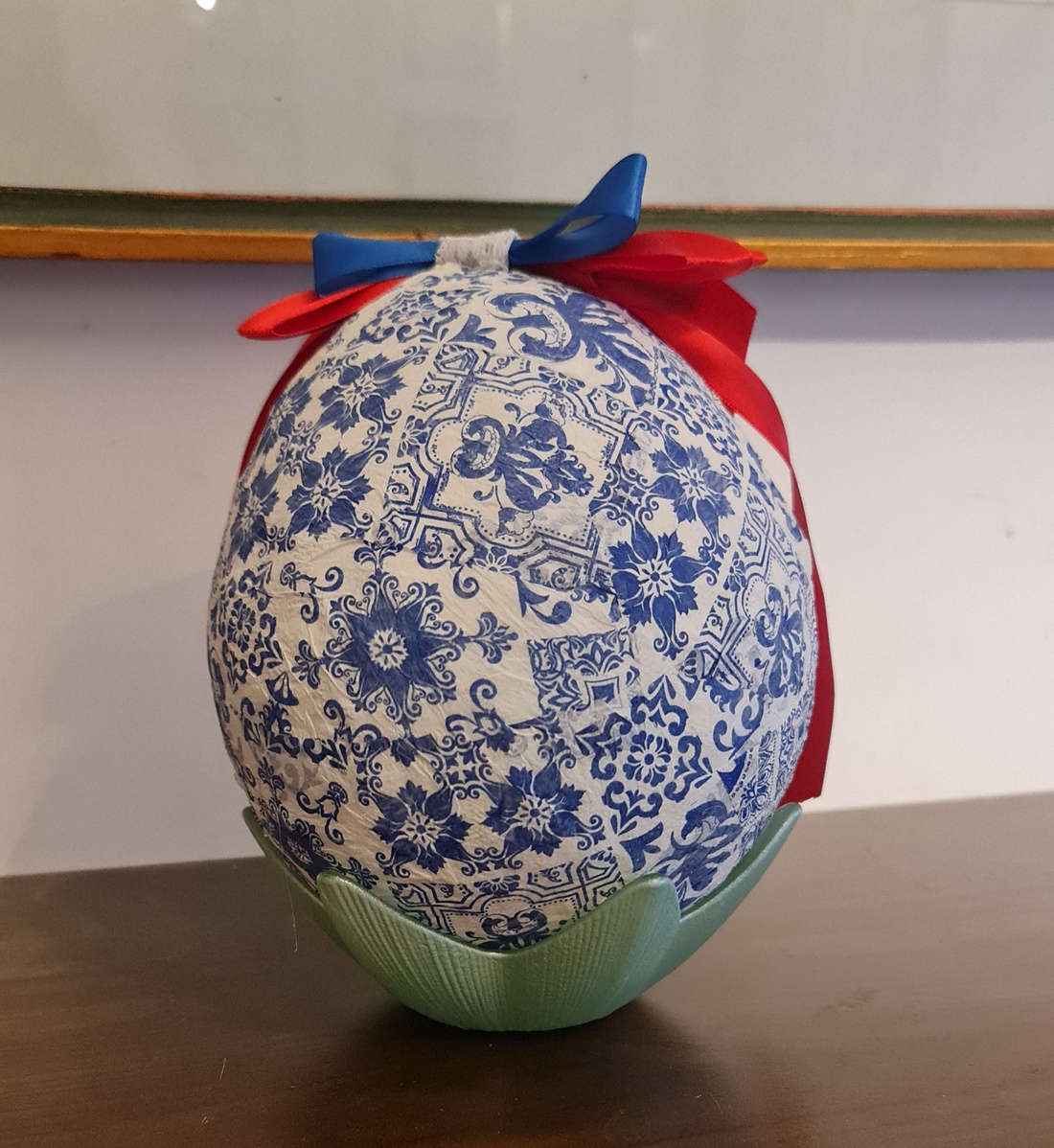 Ou decorativ de Paște  - decor de sărbători - decorațiuni de paște - decor masă de paște - Artynos.ro