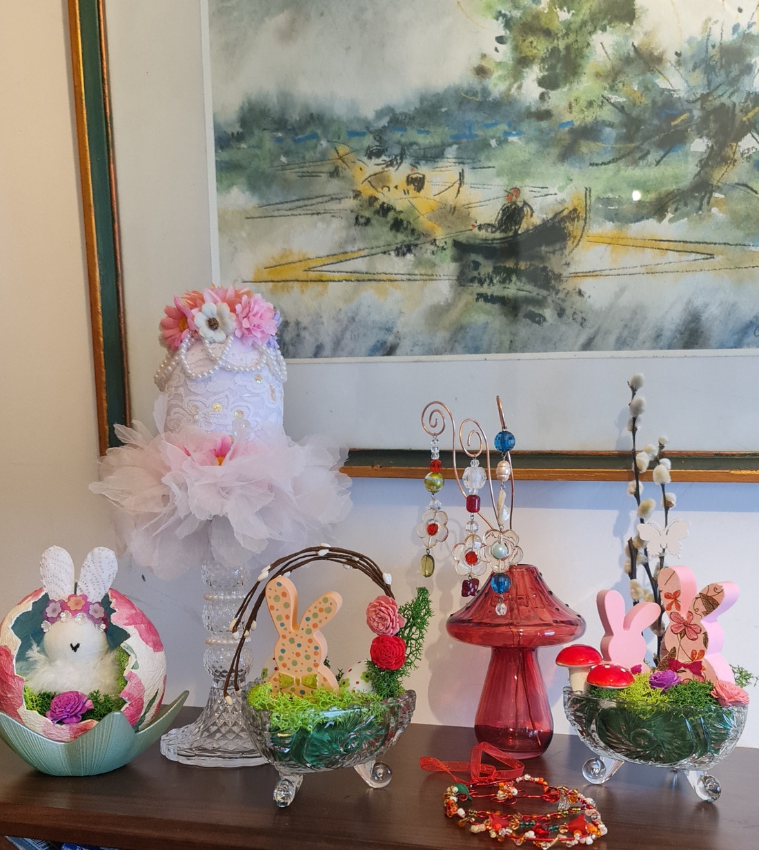 Ou decorativ de Paște  - decor de sărbători - decorațiuni de paște - decor masă de paște - Artynos.ro