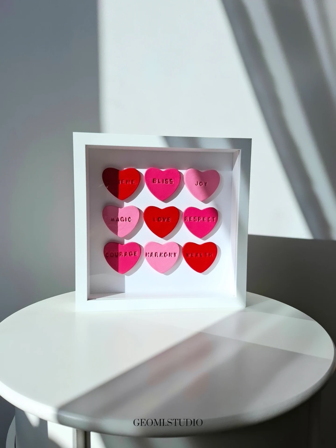 Tablou inimi cu mesaj - casă & stil de viață - decorațiuni de casă - decorațiuni de pereți - decorațiuni suspendate - Artynos.ro