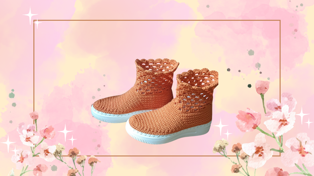 Ghete croșetate  - îmbrăcăminte și modă - pantofi, papuci, șosete - încălzitor picioare - Artynos.ro