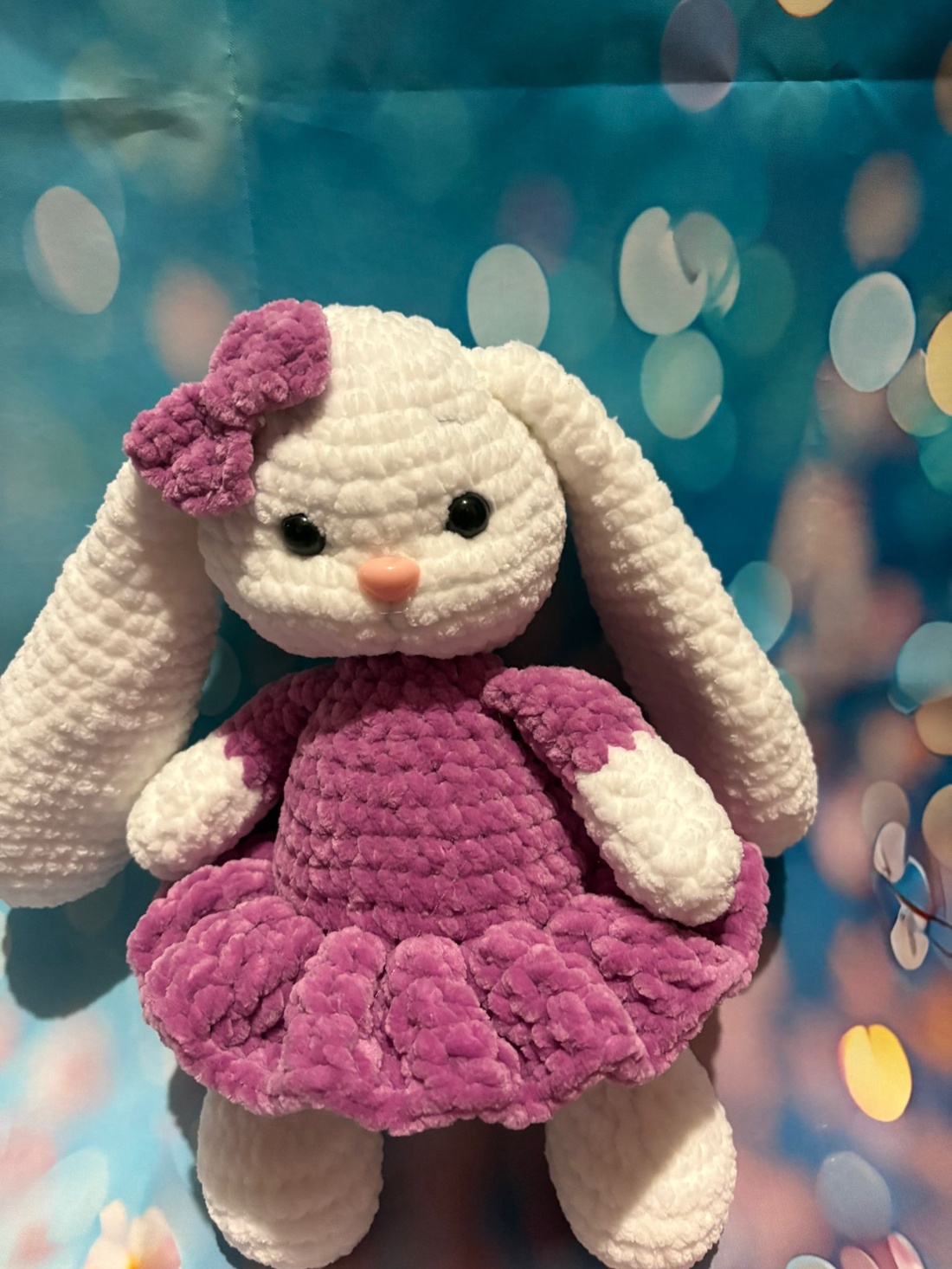 Iepuraș croșetat  - jucării și echipamente pentru copii - plușuri - girafă de pluș - Artynos.ro