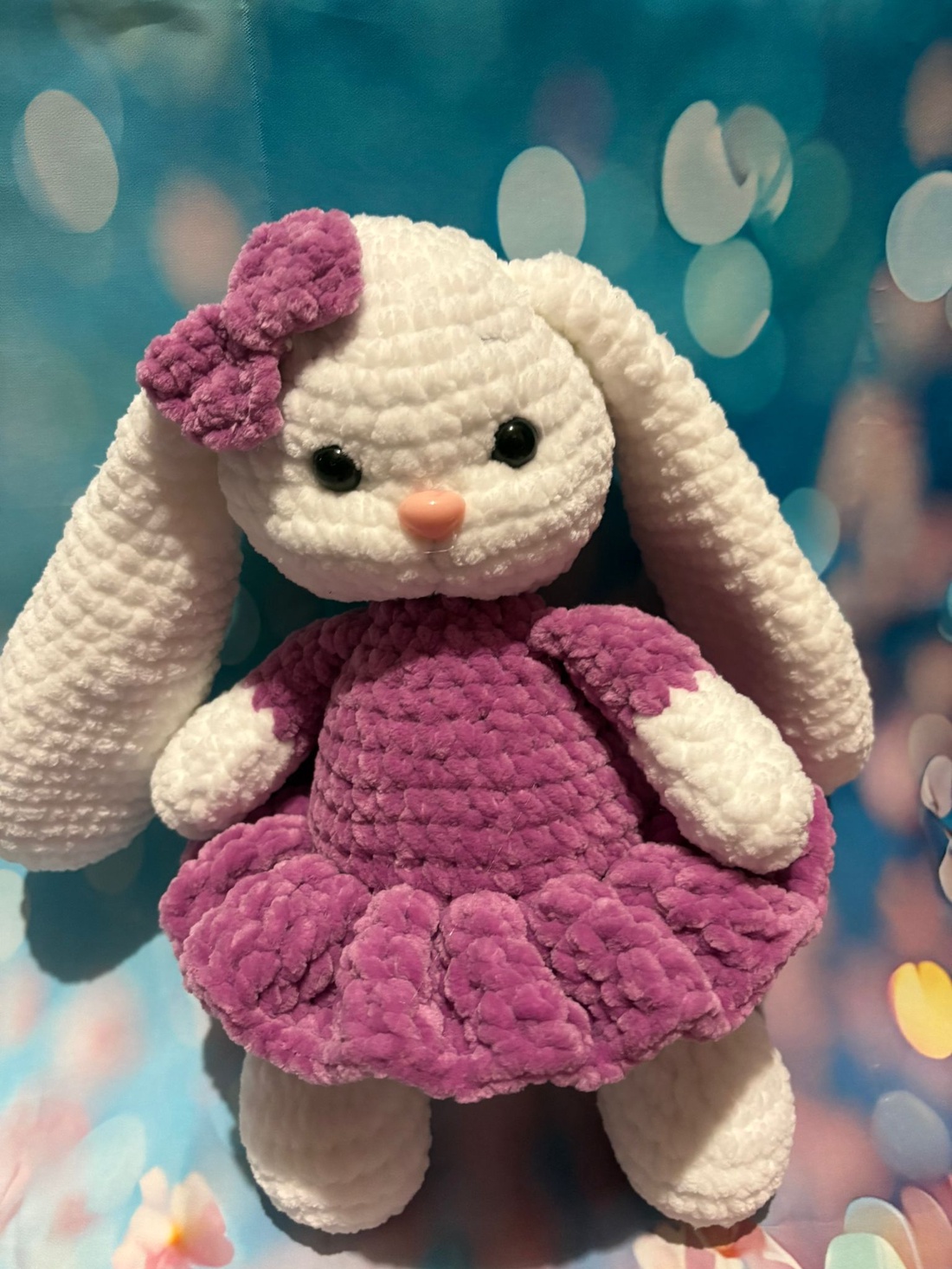 Iepuraș croșetat  - jucării și echipamente pentru copii - plușuri - girafă de pluș - Artynos.ro